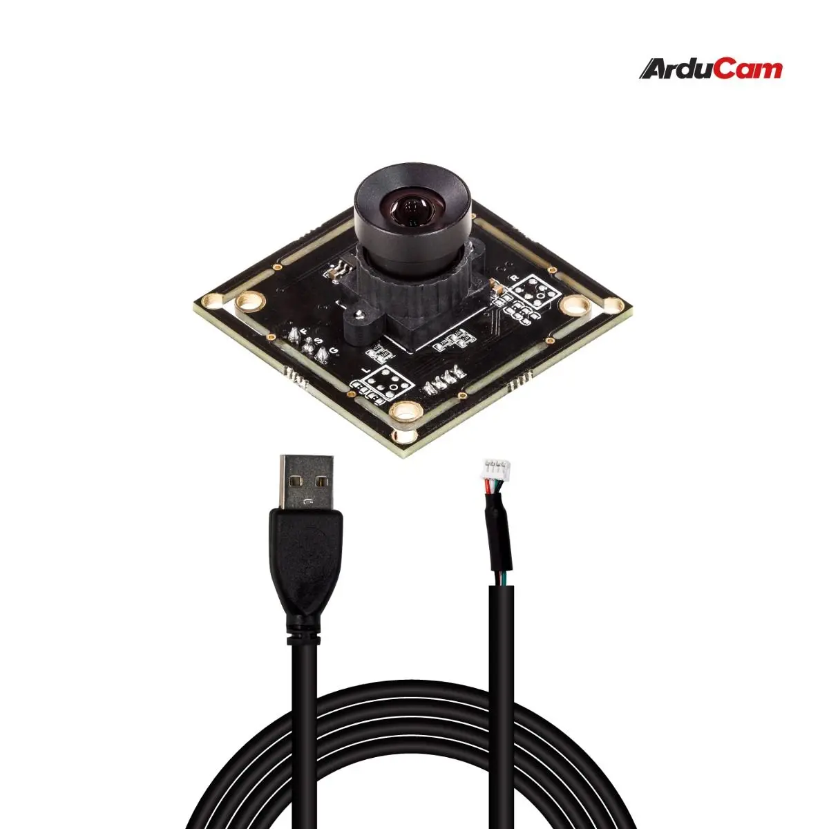 Arducam 120fps Global Shutter Color USB Camera Board, 1MP OV9782 UVC Webcam Module with Low Distortion M12 Lens Without Micropho