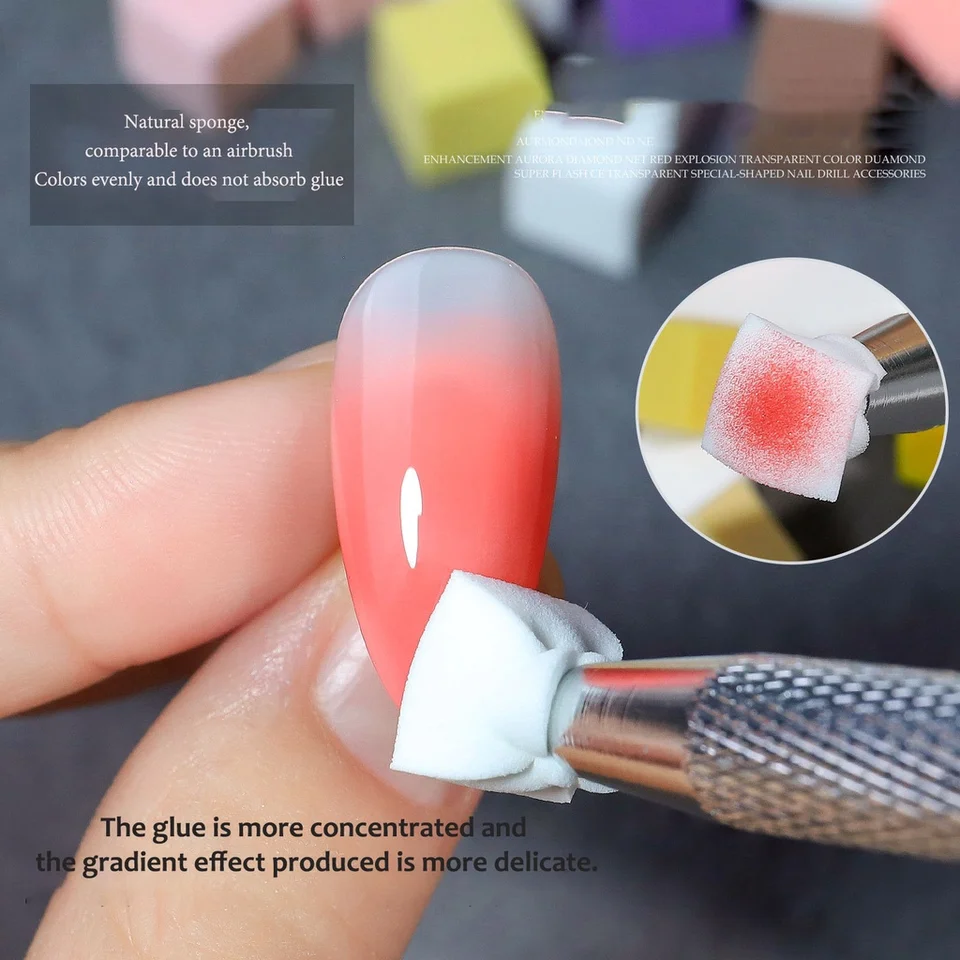 Pinzas de esponja de acero inoxidable para arte en uñas, clip de esponja suave, herramienta de manicura, punteador, pincel de uñas, agarre 5