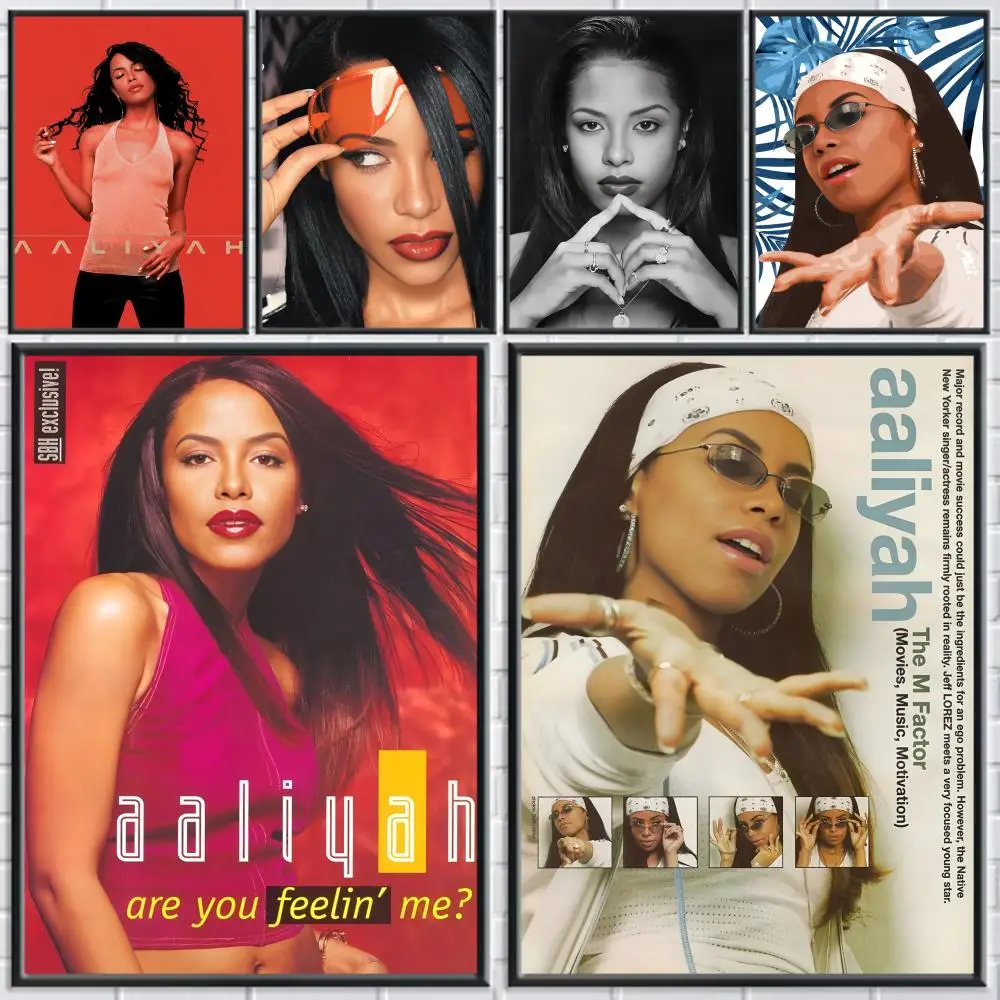 

Singer A-Aaliyah Poster Holiday Gifts Designed For Home Restaurant Office Space Corridor Wall Art