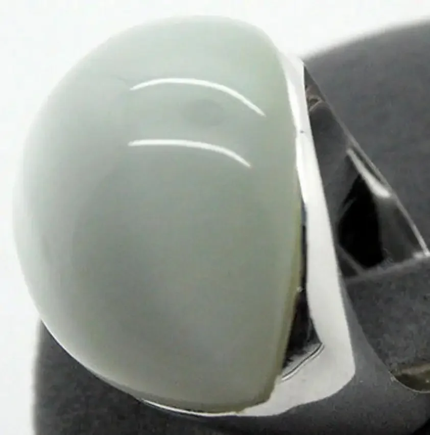 

20*26 мм стерлингового серебра 925 пробы натуральный белый прозрачный опал ювелирные изделия кольцо на палец размер 7/8/9/10