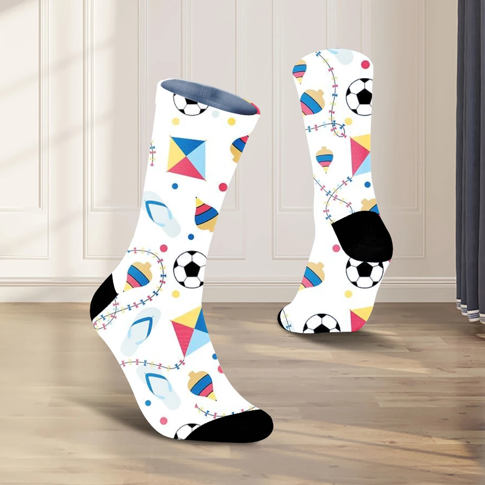 New 1 Pair socks Man Women Sock Original  Socks Colorful Socks Flowers Fruits Candy Cotton Socks Daily Friend Get-together Gifts