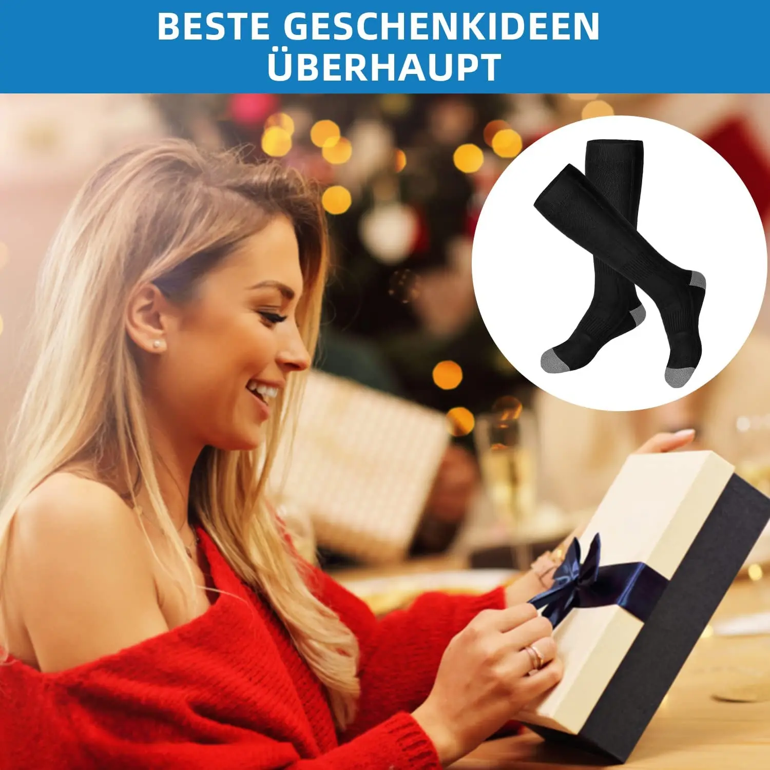 Chaussettes chauffantes avec batteries vue 2