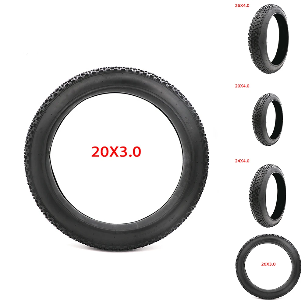 Snow Bike Tires Beach Bicycle Fat Tyre Buggy Puncture Proof Widening Non-slip Riding Cycling Tyres 20 / 24 / 26 x 3.0 / 4.0 Inch