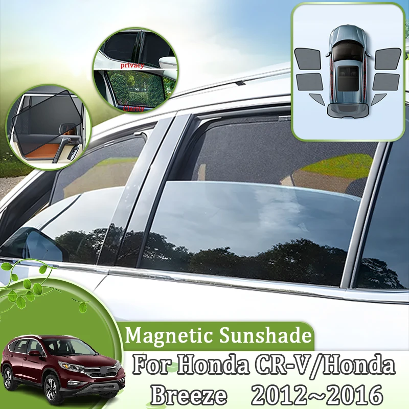 

Magnetic Mesh Sunshades For Honda CR-V CRV CR V 2012 2013~2016 Window Car Mesh Visors Curtains Protection Auto Parts Accessories