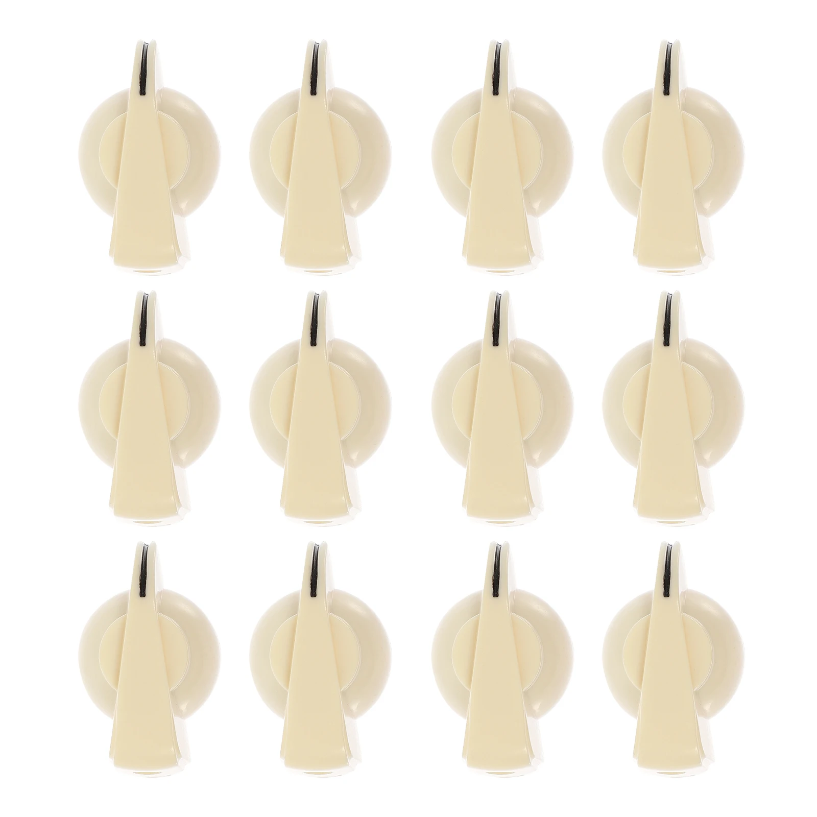 

12 Pcs Accessories Potentiometer Knob Cap Bass Guitar Control Plastic Knobs Volume