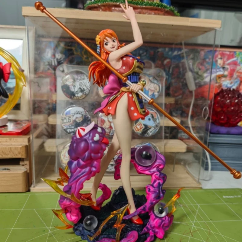 

Фигурка аниме-персонажа Нами из ONE PIECE, 30 см/11,81 дюйма, статуэтка из ПВХ, настольное украшение, подарки, коллекционная модель, игрушки
