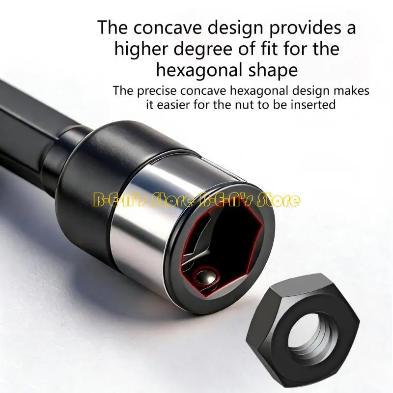 Y1AD 5Pcs Ball Bearing Design Impact Socket for Antislip Grip and Precisions in Mechanical Maintenance Tasks