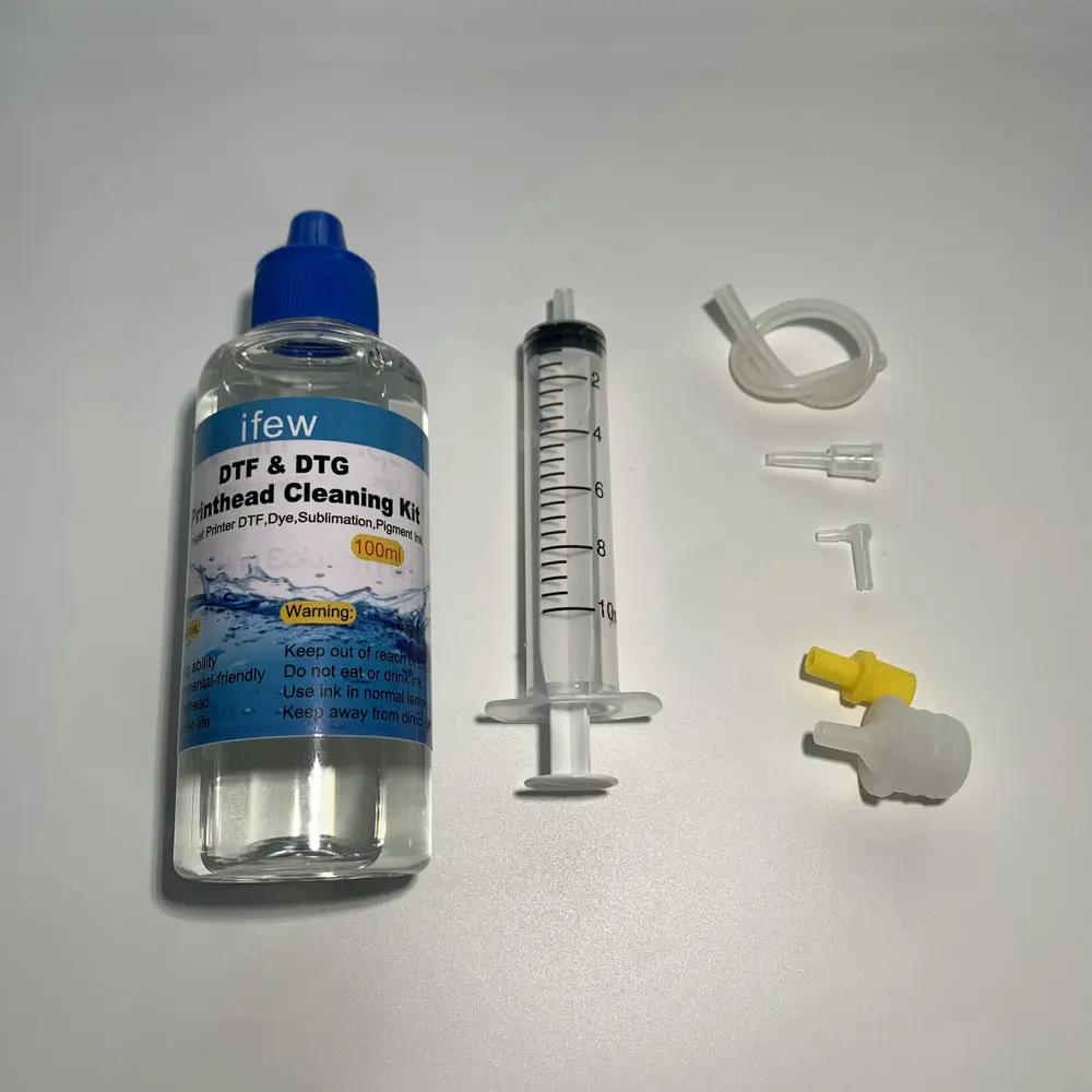Sublimation Ink Syringe Printer Cleaning Kit Liquid Washer Clean Print Heads Printhead Tool Pigment Dye Clean Set For Epson HP