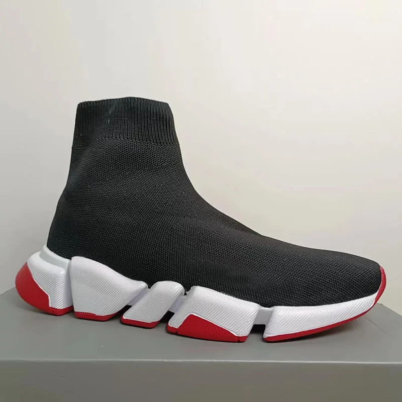 أحذية رياضية مصممة للرجال والنساء ذات ثلاث مرات عالية ونعل شفاف كريستالي أبيض للرجال أحذية رياضية عصرية