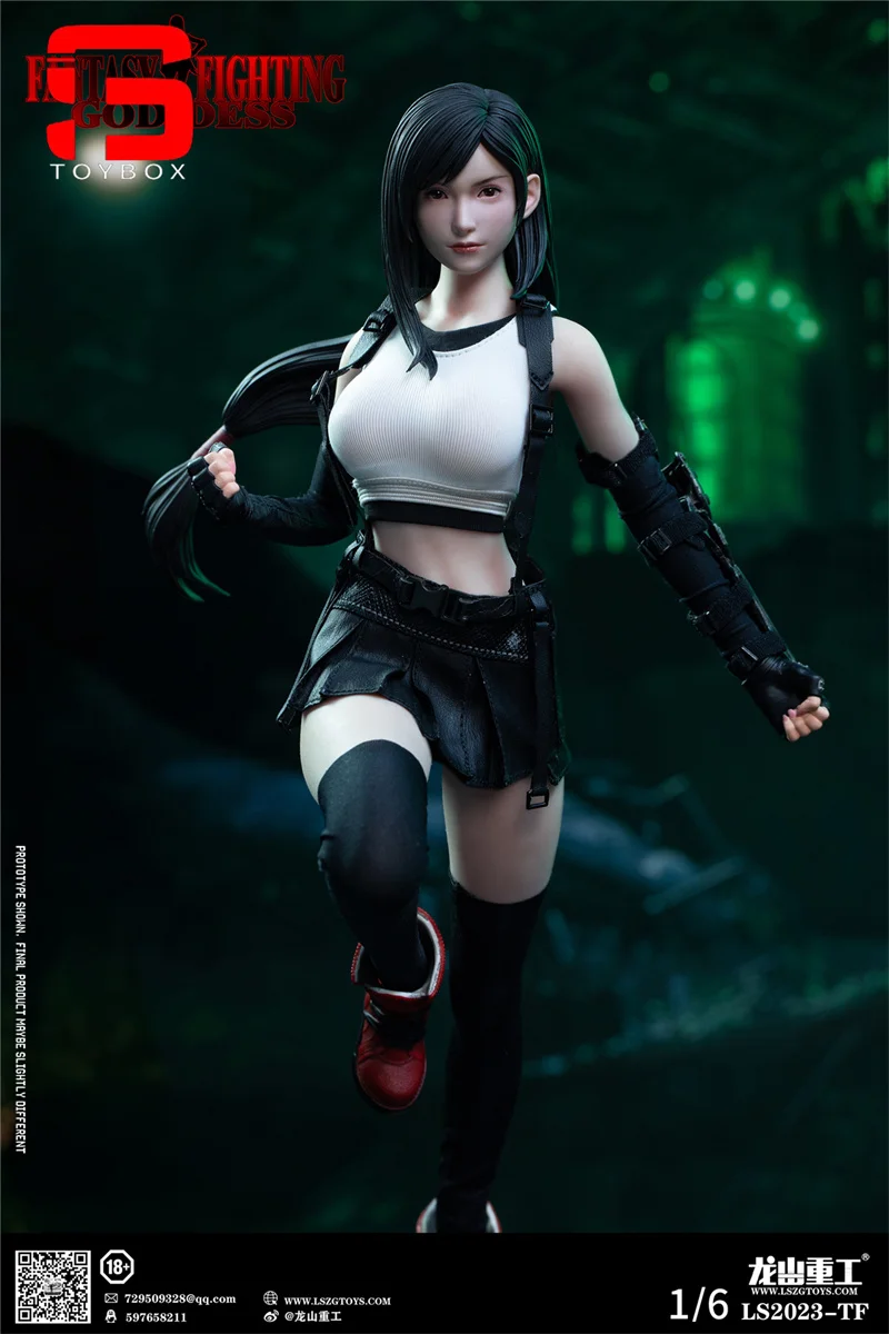 2024 Q2 LS2023-TF 1/6 Fantasy Goddess Tifa Action Figure 12'' Female Soldier Figurine Model Full Set Collectible Toy