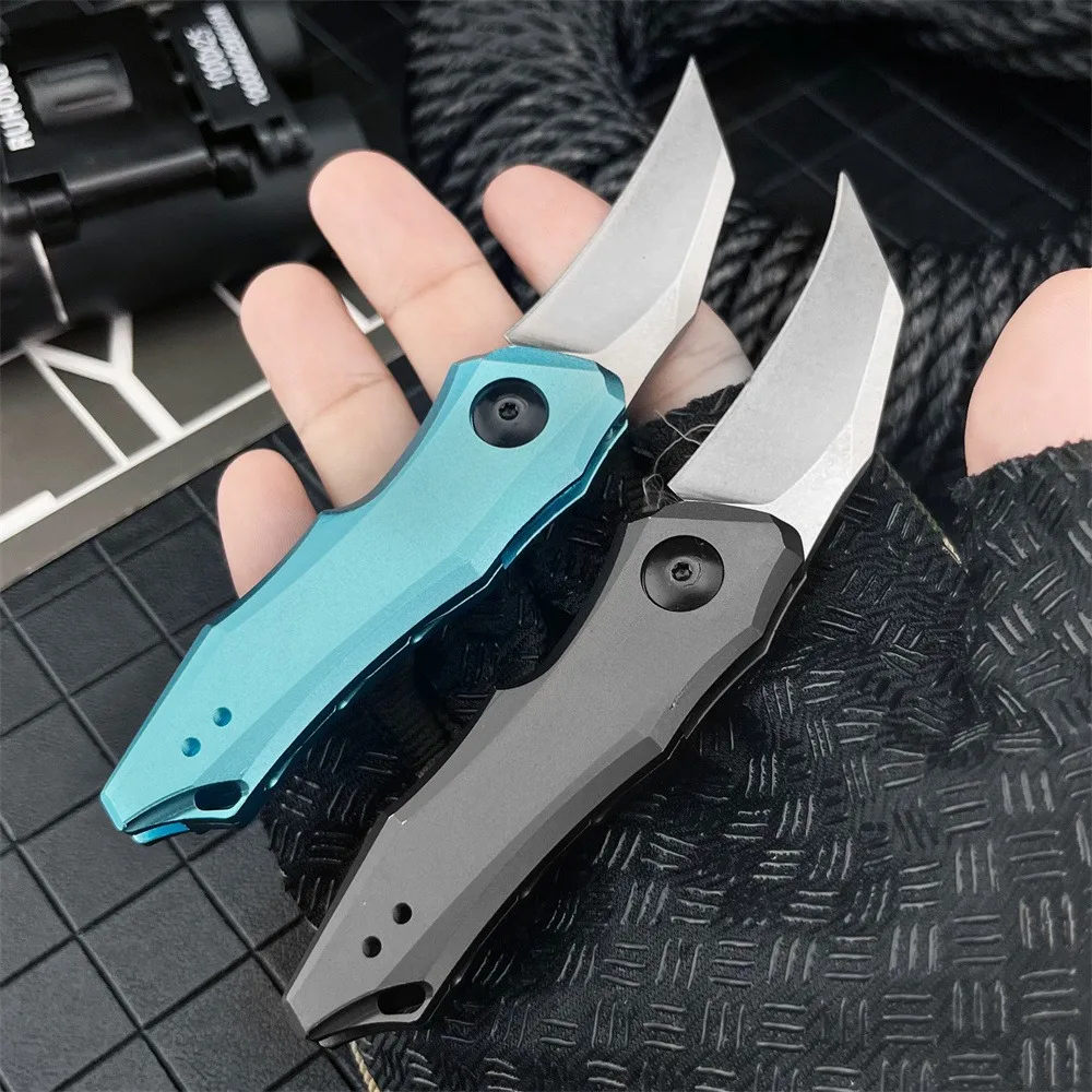 

KS7350 Складной классический карманный нож с алюминиевой ручкой лезвия 8Cr13MoV идеально подходит для кемпинга, барбекю на открытом воздухе, пешего туризма