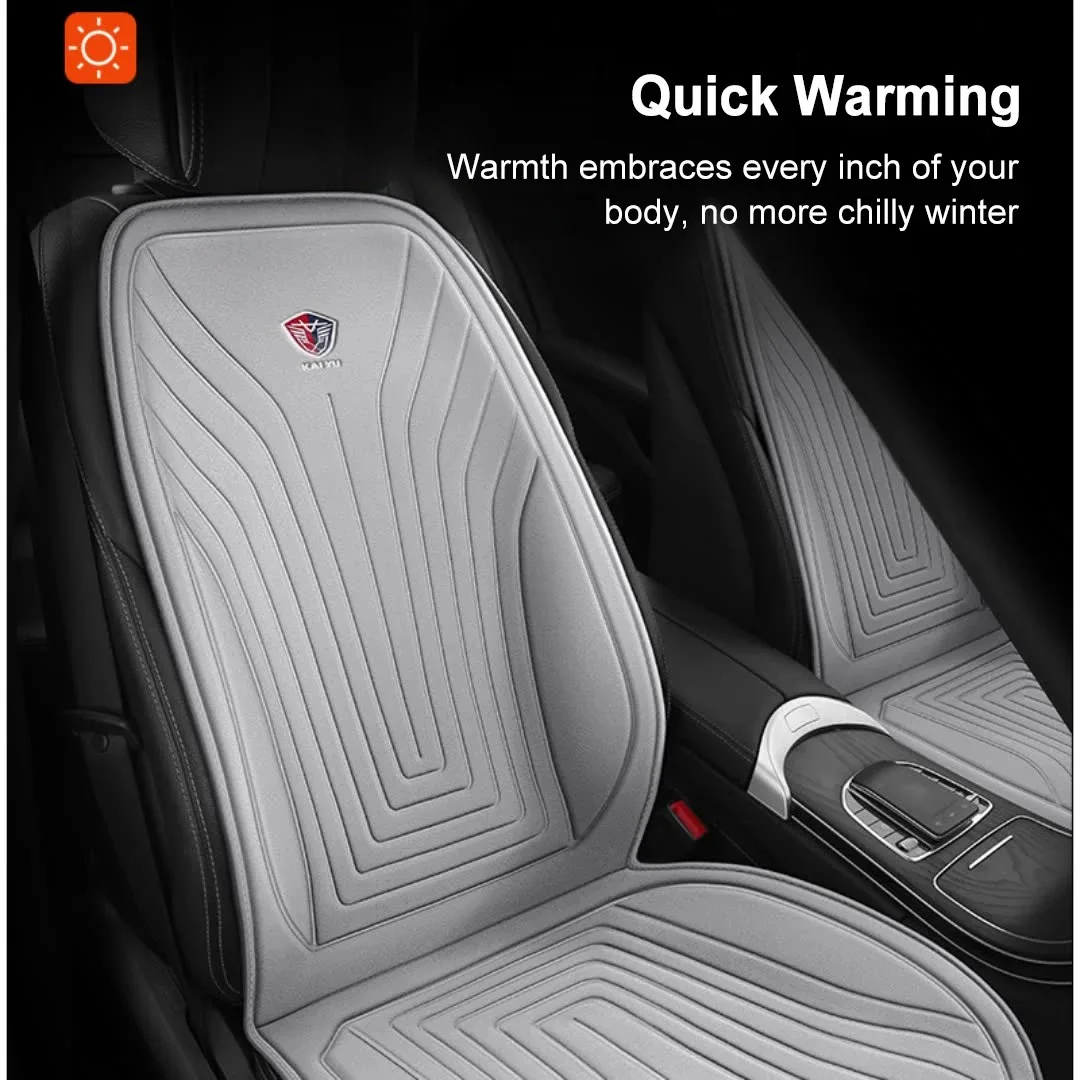 EAFC Universal 12V DC Car Seat Heater Electric Heated Car Heating Cushion Winter Seat Warmer Cover Anti-slip Protective Cushion