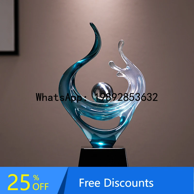 

Living Room Imitation Crystal Entryway Wine Cabinet Decoration Office Desktop High-End Craft