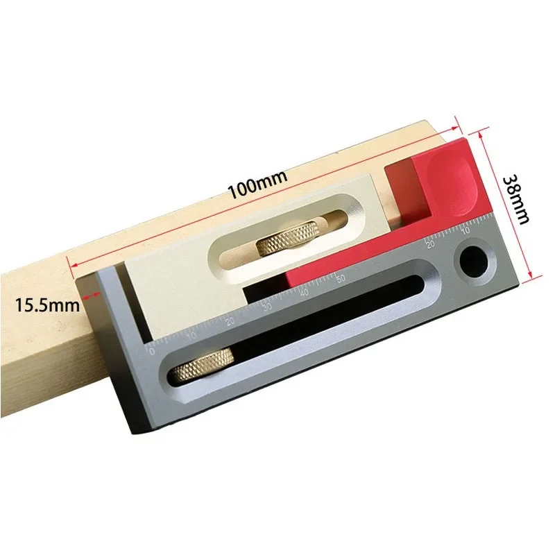 

Saw Gap Adjuster Three-color Sliding Table Saw Movable Gauge Block Length Compensation Woodworking Tools CH