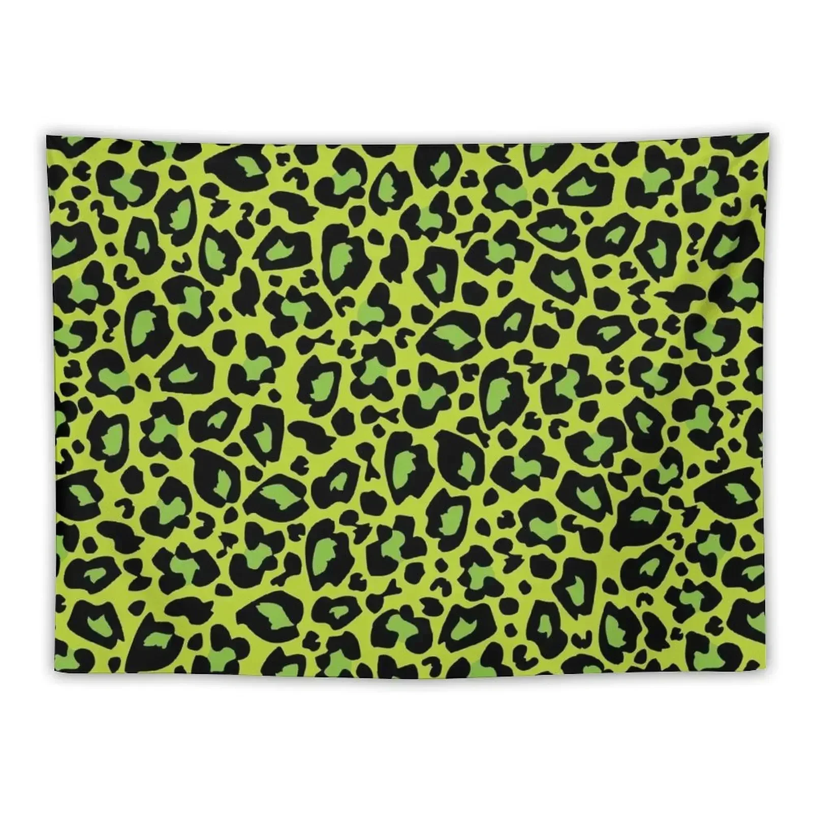 

Leopard Print Bright Apple Green Tapestry Home Decorating Wall Tapestries Tapestry