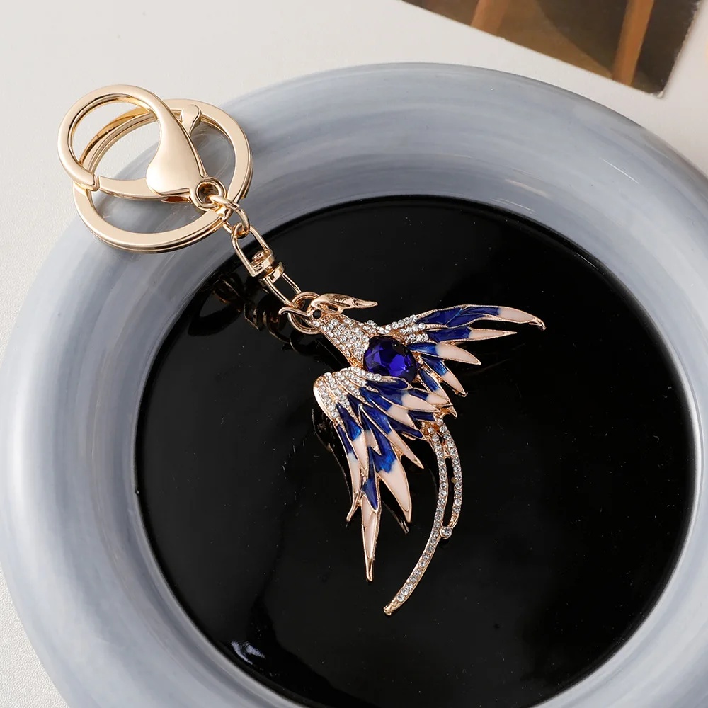 Fashion Animal Phoenix Key Chain for Women Men Phoenix bird Keychain