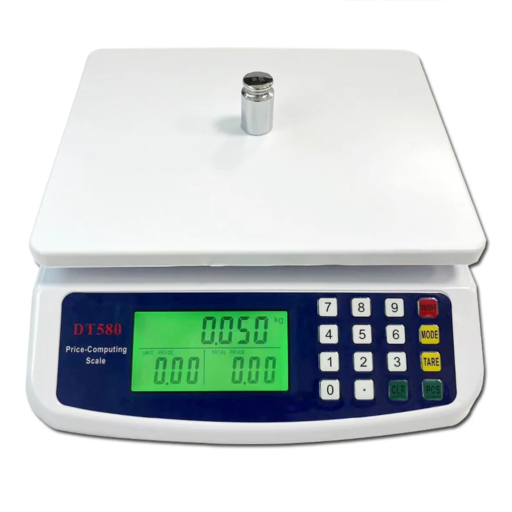 DT580 Electronic Kitchen Scale Precision Food Baking Scale 30kg Electronic Pricing Scale Small Kitchen Platform Scale Gram Scale