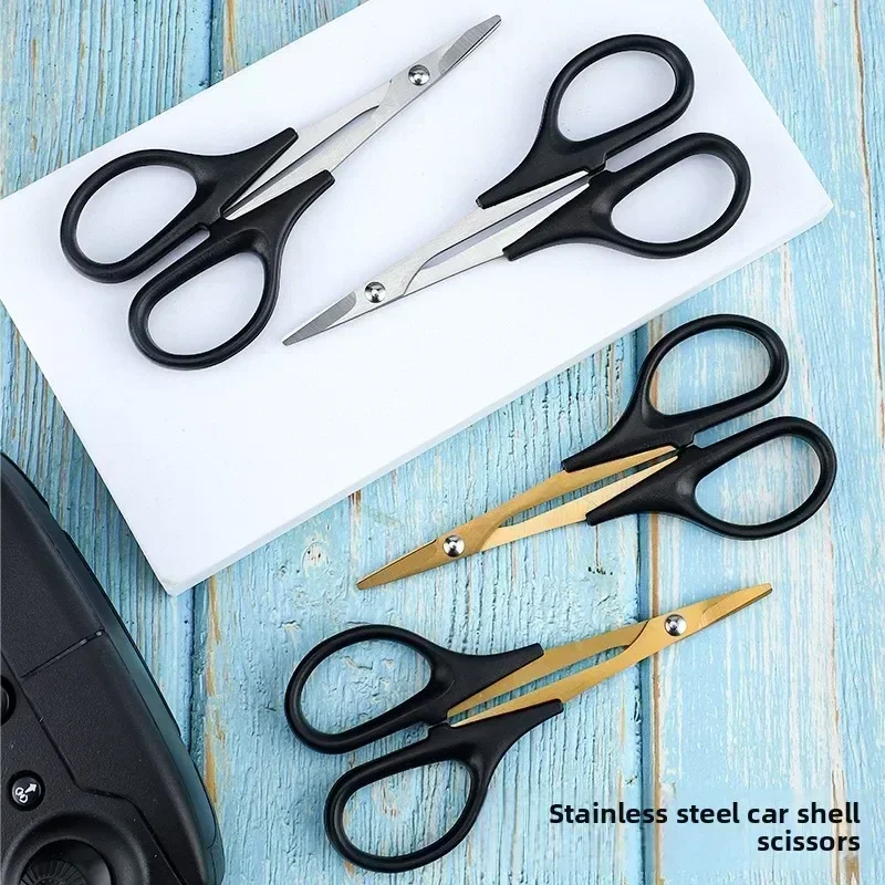 RC Car Shell Scissors Curved Blade Scissors for Model Car Body Cutting Trimming Accessory Tool for RC Model Body