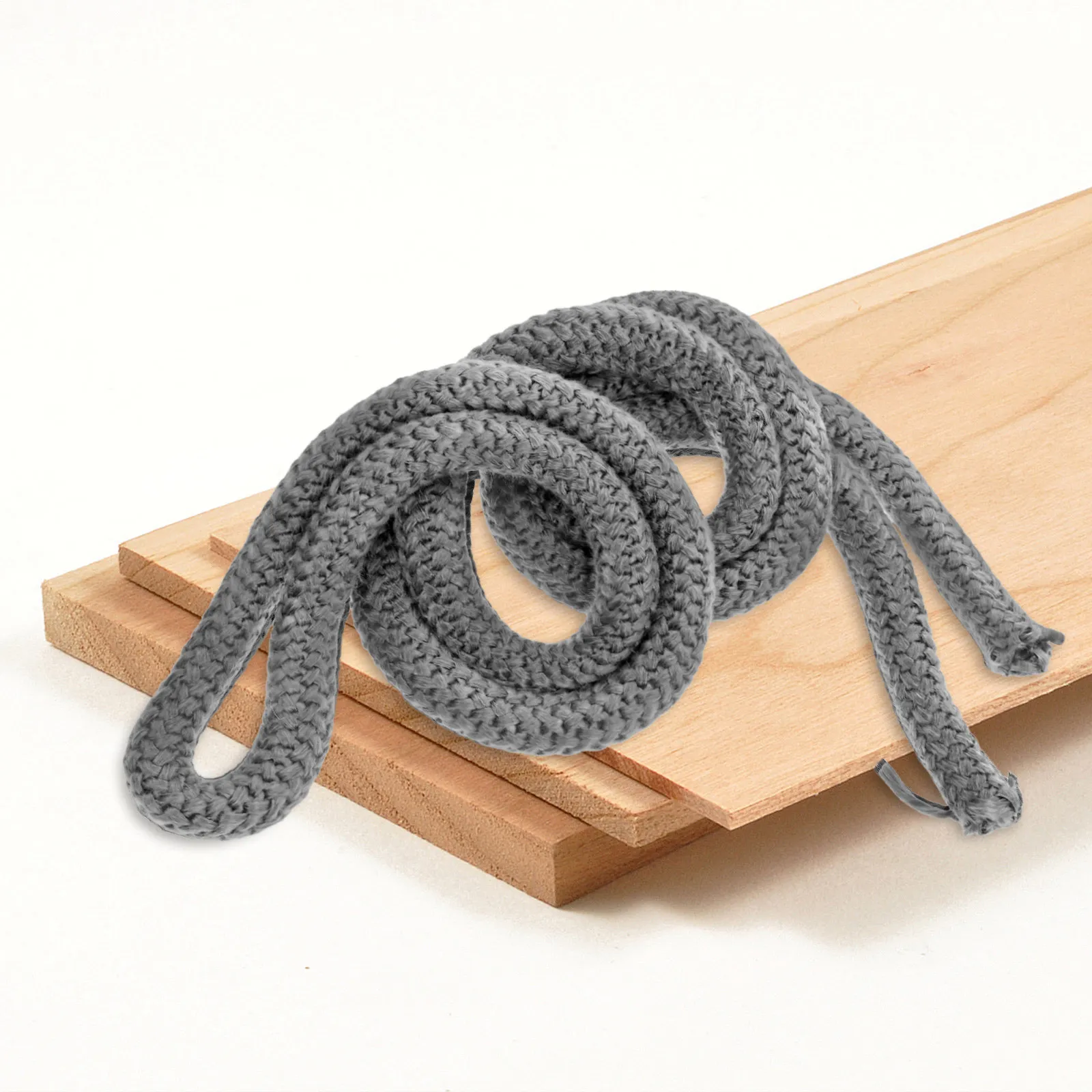 Wood Stove Fiberglass Rope Seal Gasket 20mmx2.5m Fireproof Insulation Fireplace Seal Rope Replacement Wood Stove Door Gasket
