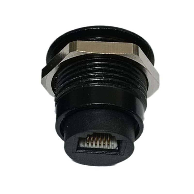 Y1UB 6P6C Two Female Telephone Connectors Zincs Alloys Reinforced Housing for Harsh Environment Networking Setups