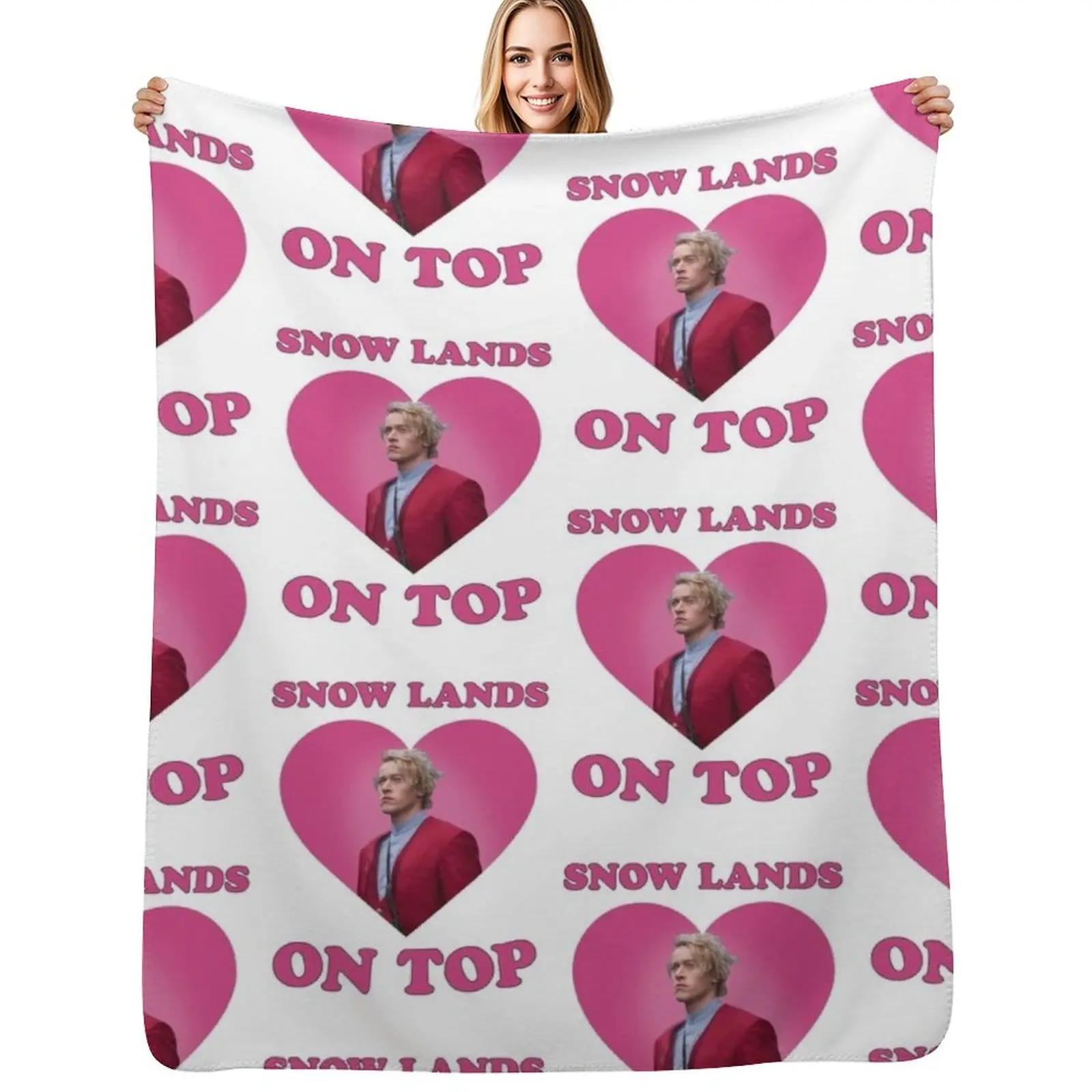 Snow Lands On Top Coriolanus Snow Throw Blanket Thin Soft Blanket for Summer Night Sleeping