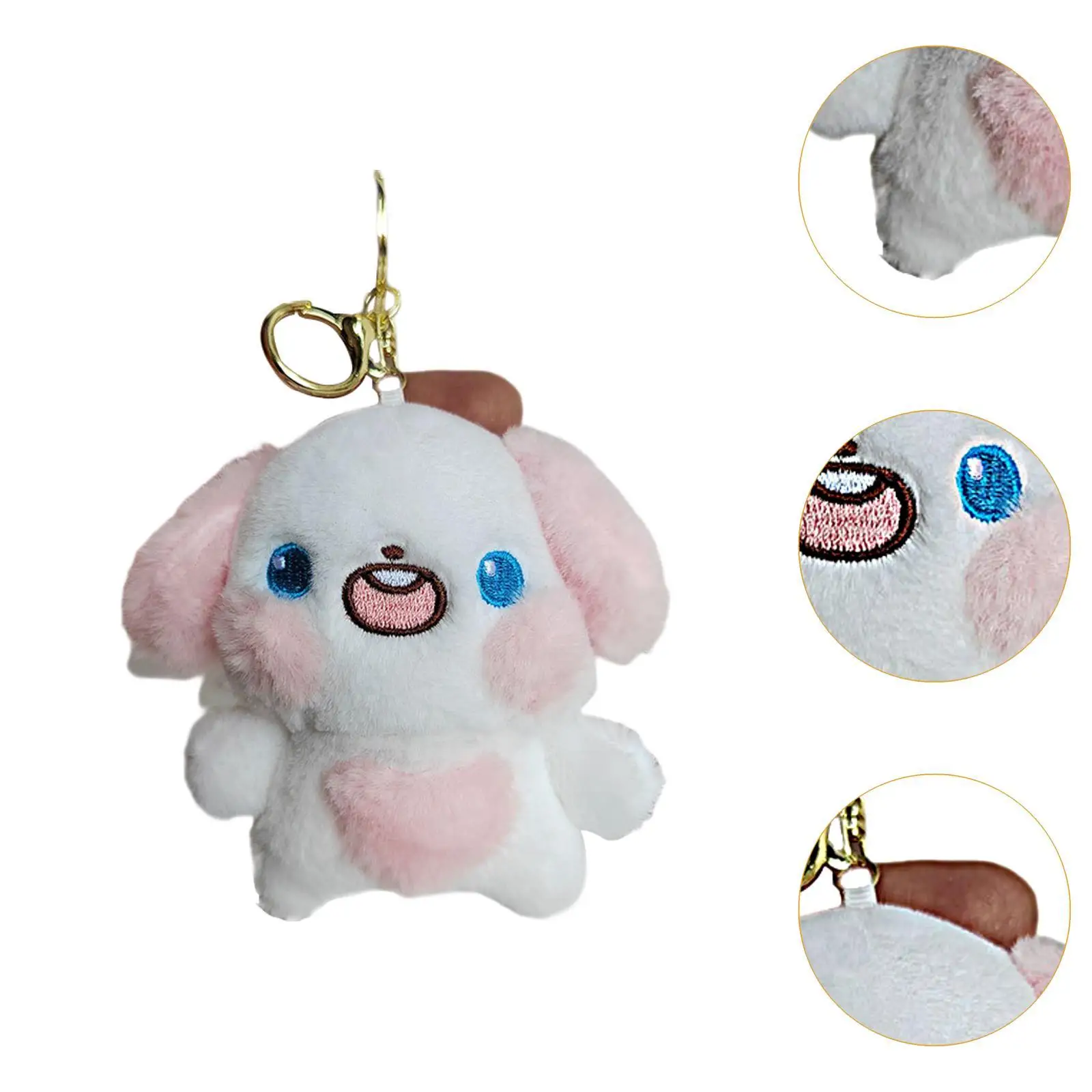 Pluche pop sleutelhanger Mooie pluche sleutelhanger Cartoon hond gevulde pop sleutelhanger voor decor handtas portemonnee vrouwen meisjes partij gunst