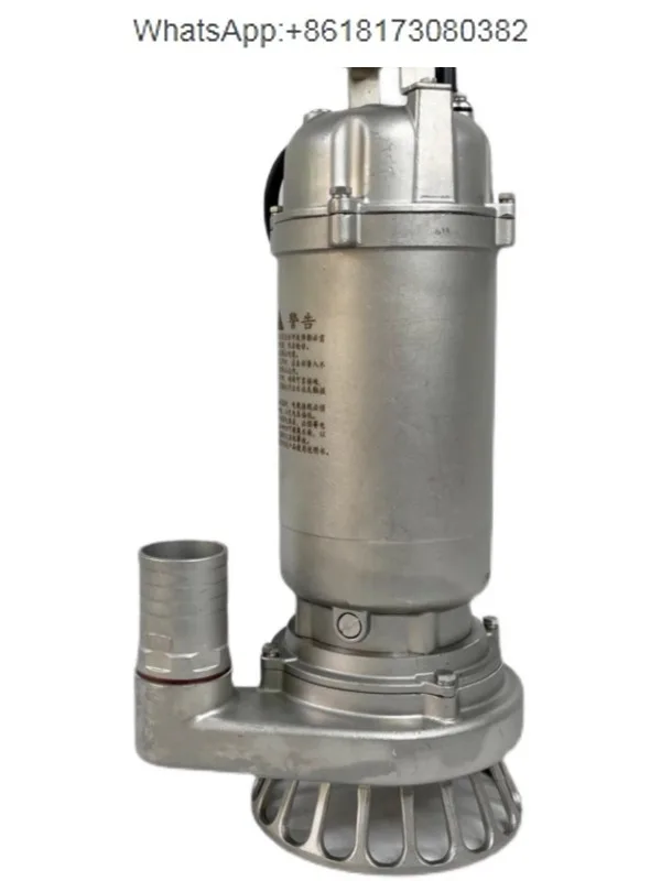 316-304 all stainless steel engineering sewage submersible pump 25WQD7-7-0.55KW-WQD12-8-0.75KW