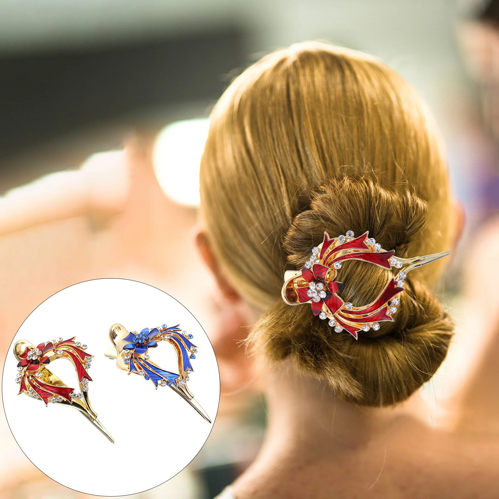 

2 шт., заколки для волос с бриллиантами премиум-класса, рождественские аксессуары для волос, удобные стильные украшения, заколки для волос, заколки с бриллиантами