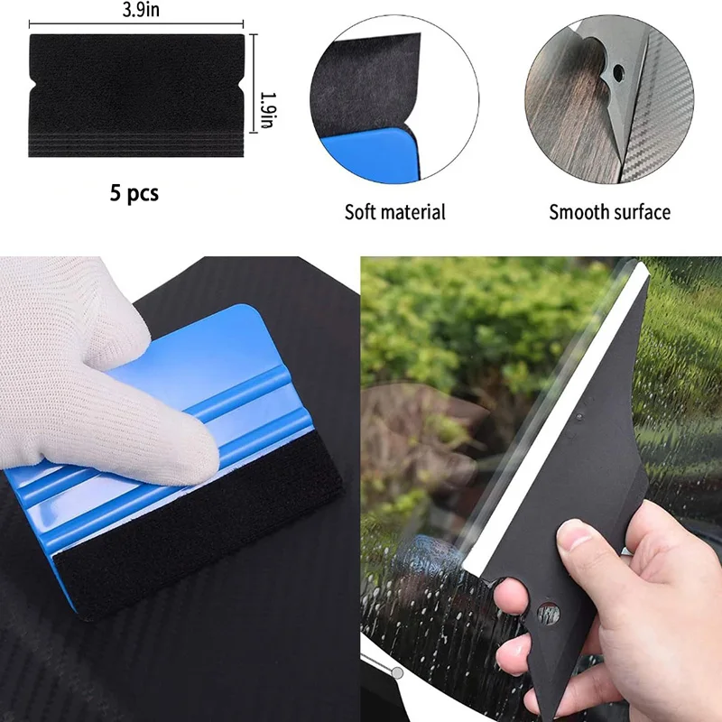 35-piece car film tool cleaning scraper Utility knife blade combination trimming tool window film smoothing scraper