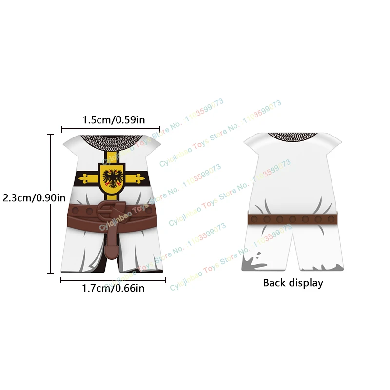YLP005-012 Medieval crow hospital Knights Armor Accessories Building Blocks Bricks Model Action Figures Toys For Children