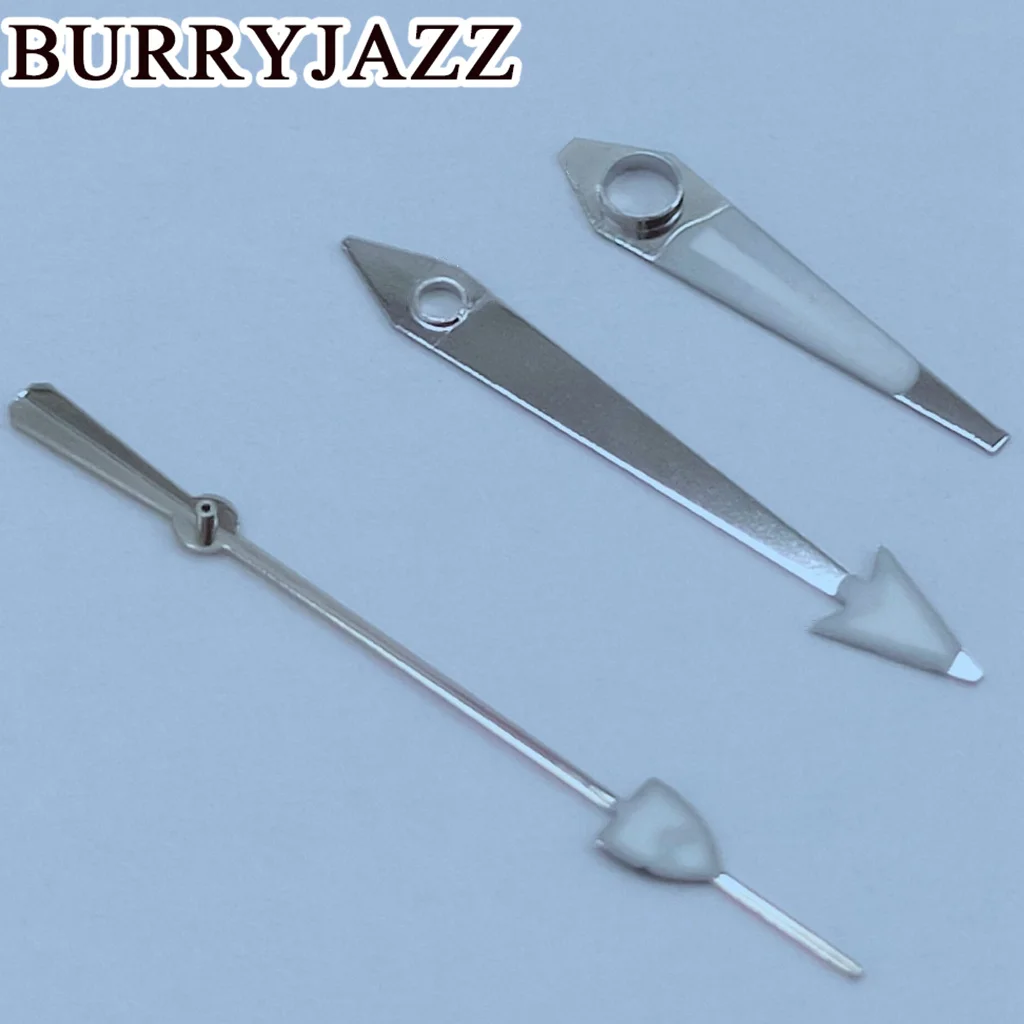 BURRYJAZZ NH35 NH36 NH38 7S26 7S36 4R35 4R36 часы серебристо-желтые стрелки зеленые светящиеся