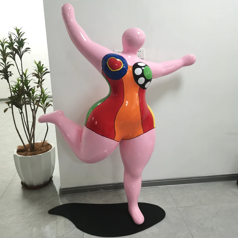 

Большая мультяшная скульптура из стекловолокна, талисман, пейзаж, декоративное украшение для отеля