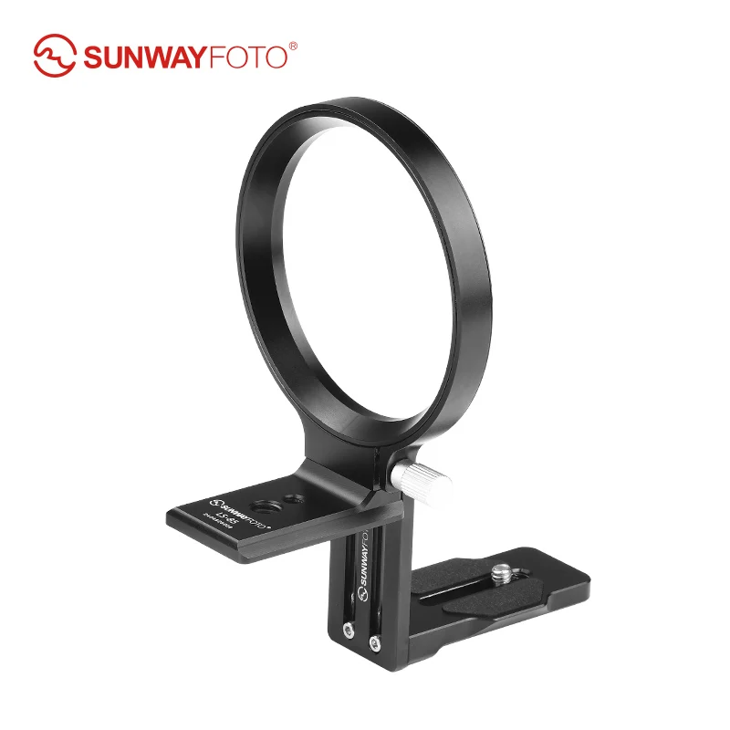 SUNWAYFOTO LS-85 85mm Rotating Collar for Canon Nikon Sony DSLR Camera with Battery Grip, Tripod Mount Ring Lens Support Collar