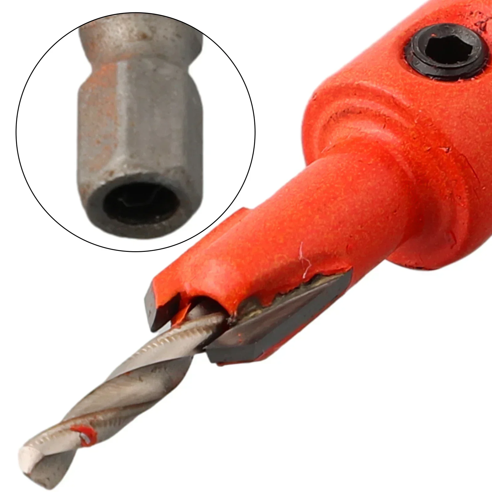 Mata bor Countersink, 1 buah mata bor pengerjaan kayu Hex Shank Countersink, mata bor langkah mata bor, pembuka lubang, pemotong penggilingan