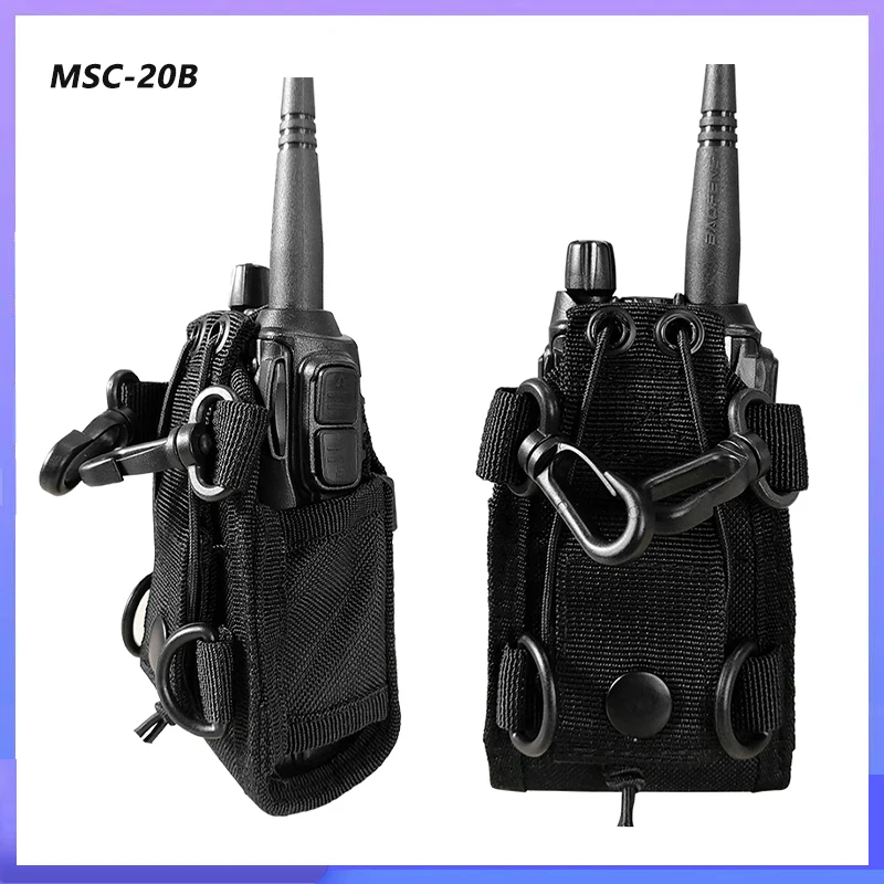 Baofeng Walperforated Talkie Nylon Radio Case UV-5RH Quansheng UV-K6 DulBag Poudres Extérieures Poche Pour UV-K5 UV-18 Radios Bidirectionnelles