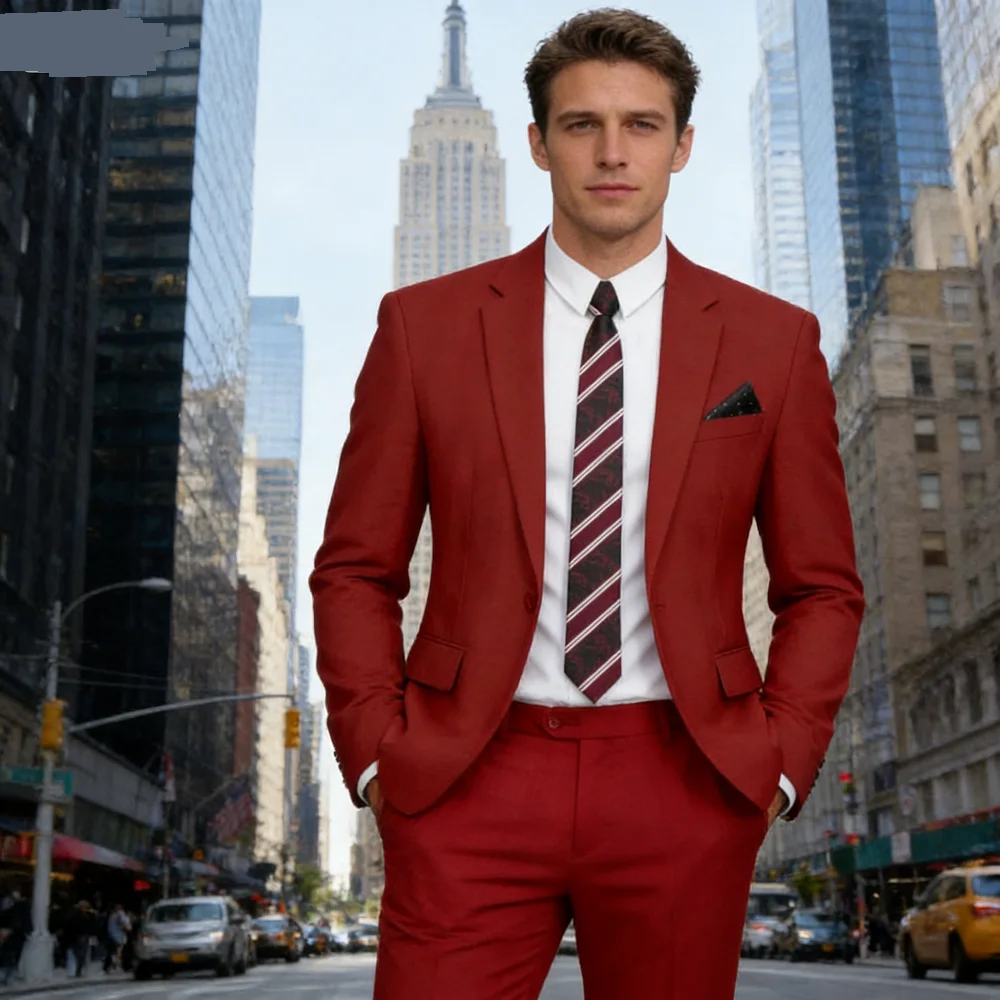 

Летний модный мужской тонкий смокинг из двух предметов с зубчатыми лацканами, уникальная куртка, брюки, деловая одежда, ансамбль