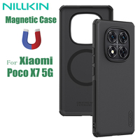 For Xiaomi Poco X7 5G MagSafe Case Nillkin Frosted Shield Magnetic Case Soft TPU Hard PC Ultra-thin Back Cover For Poco X7 5G