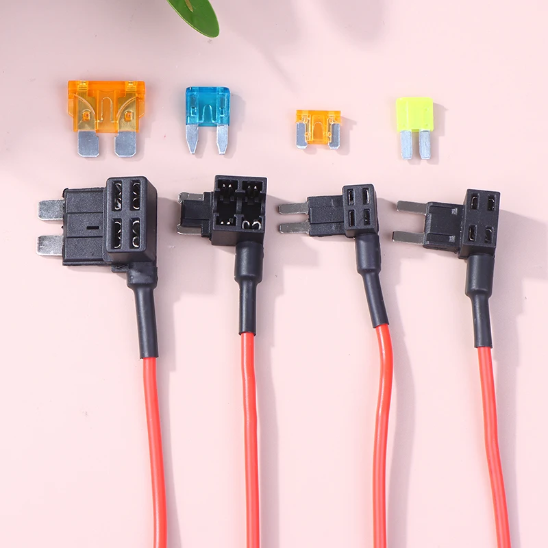 12Pcs 4 Types Of 12V Additional Circuit Adapters And Fuse Set- Tap Car Fuse Holder With Micro2 Mini ATC ATS Thin Tap Adapter