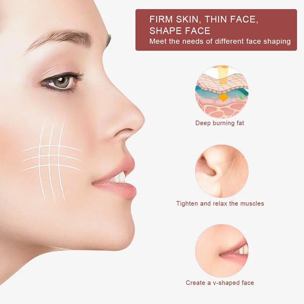 Face-lifting V Face Massage Instrument Double Chin Dissolve Fat Thin Masseter Facial Massager effective convenient face