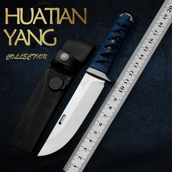 ZDP189 Steel clam blade high-end collection knife Outdoor camping hunting knife wilderness survival knife handmade gift knife