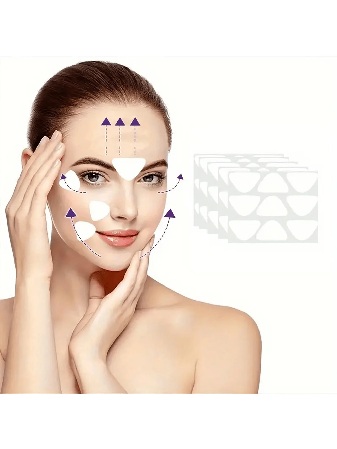 90 Silicone Smoothing Patches, Suitable for Forehead and Smile Lines, Fragrance-Free, Alcohol-Free, No Power or Battery Required, a Safe Skin Care Solution image 4