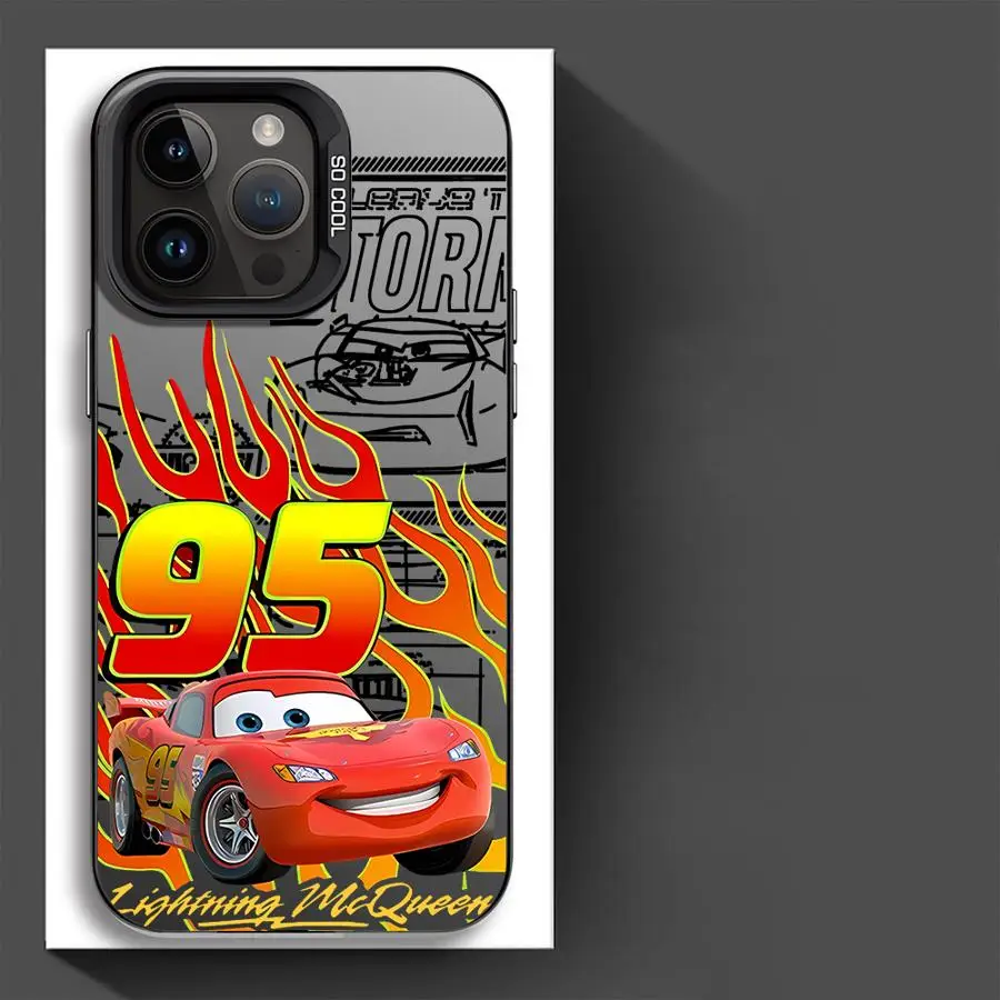 Soft Shell Case for iPhone 11 12 13 Pro Max 16e 14 15 16 Plus Disney Lightning McQueen