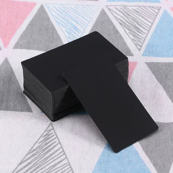 Lege Flash Kaarten, Kaarten 100 Stuks Diy Kraftpapier Bericht Notitie Visitekaartjes Woordenschat Woord Voor Thuiskantoor Zwart