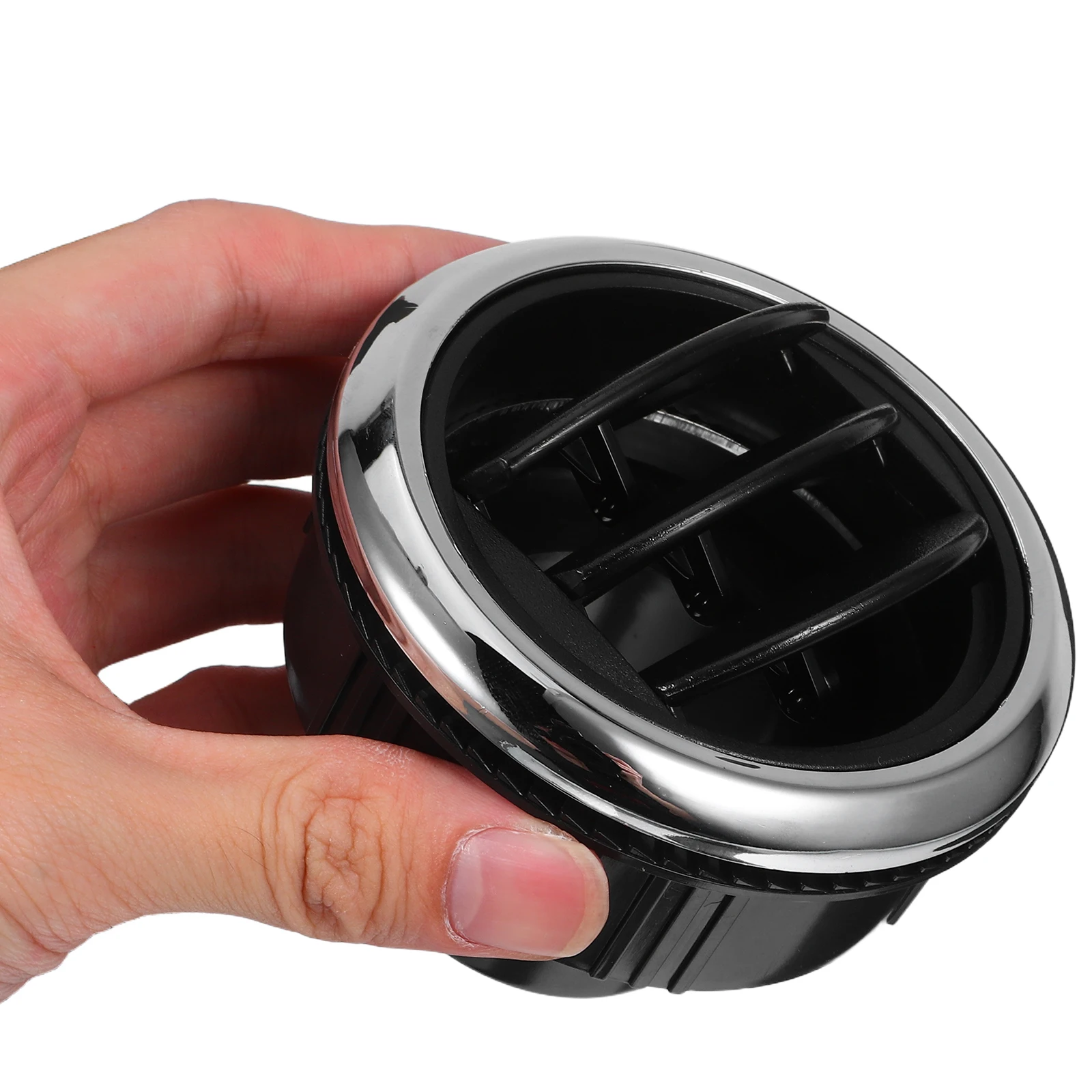 

Round Electroplate Air Conditioning Vent Outlet Diameter 87mm 75mm Tube Size 46mm Bus Rv Electric Car Air Conditioning Vent