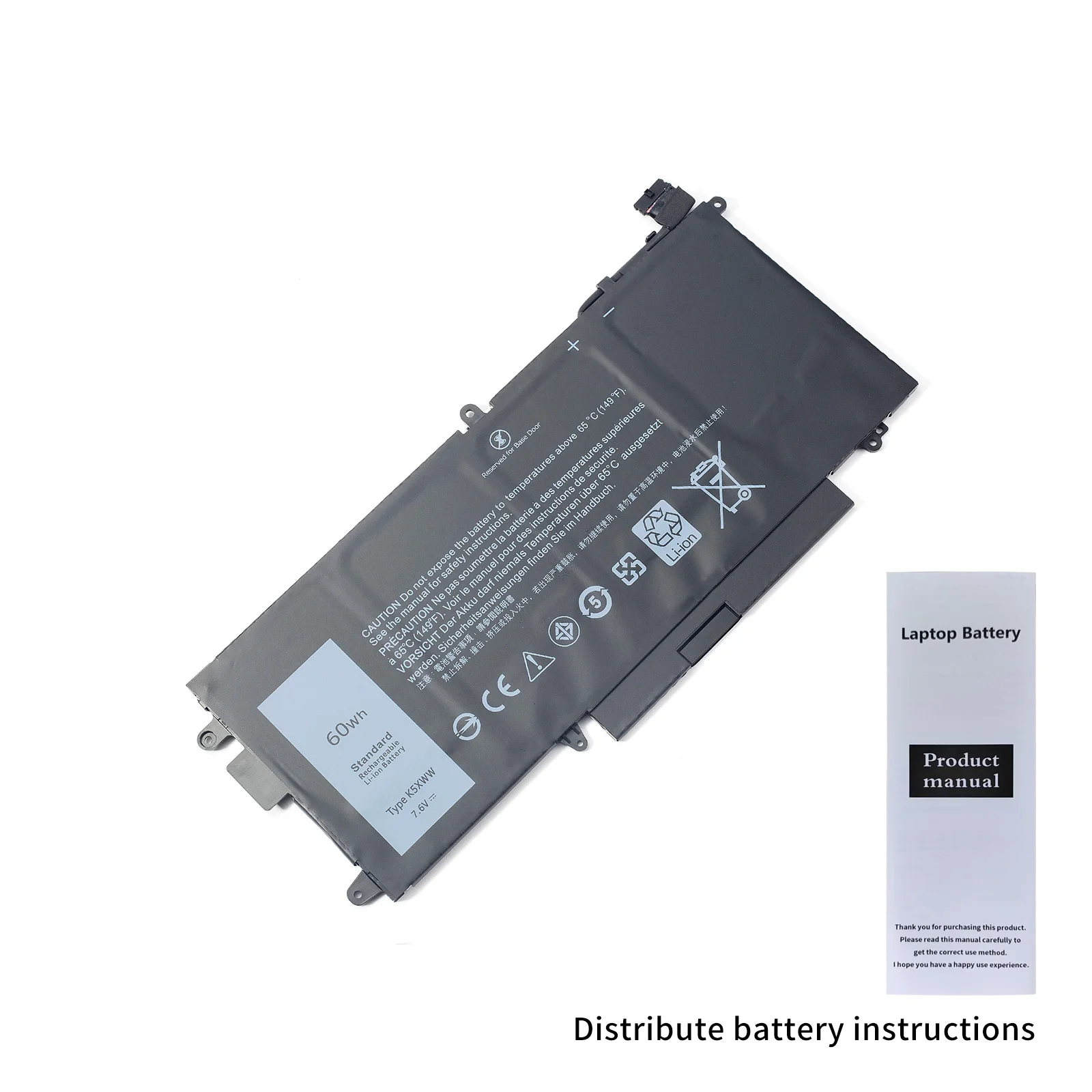 Nowa 7.6V 60Wh oryginalna Bateria do laptopa K5XWW oryginalna dla Dell szerokości geograficznej 12 5285 5289 7389 2 w 1 Notebook Bateria 71 tg4 CFX97 7390