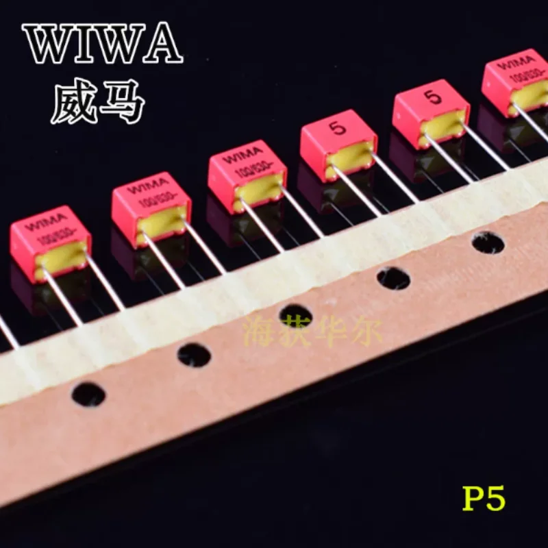 5pcs-100pcs Authentic original licensed German Red Weima WIMA 100PF/101/630V FKP2 audio fever capacitor