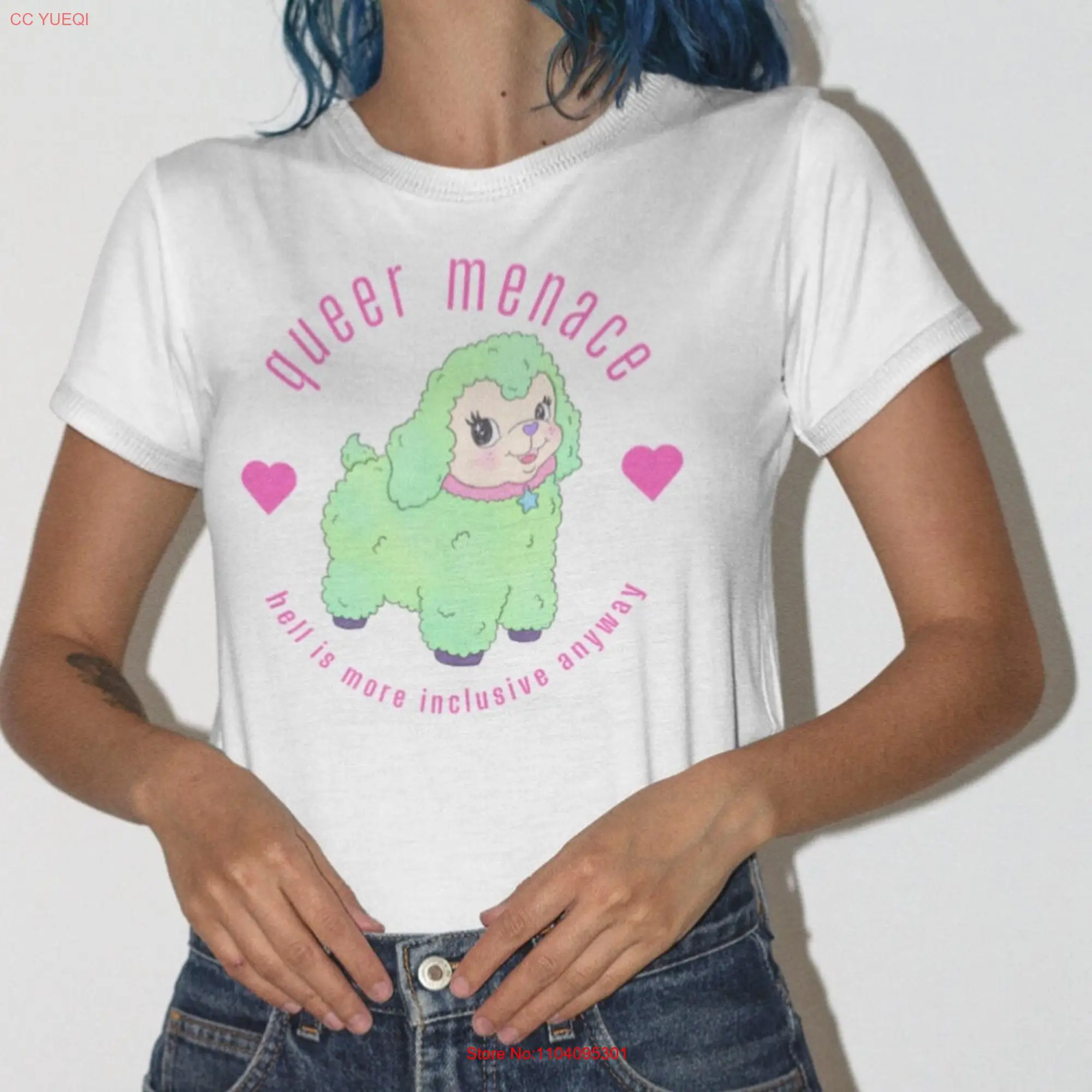

Queer Menace t shirt Funny Gay Rights Pride tee long or short sleeves