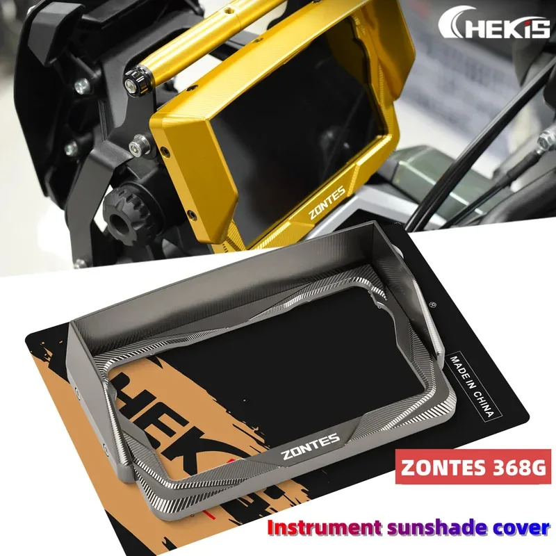 

Модифицированные аксессуары для Zontes 368g 501g, защитная рамка приборной панели, защитный чехол для ЖК-дисплея с солнцезащитным козырьком