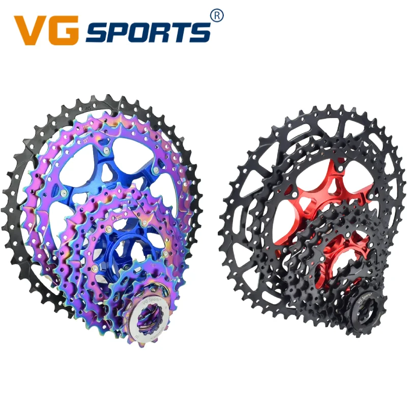 

VG Colorful Rainbow 8-12 Speed MTB Cassette 42/46/50/52T separate bracket HG-compatible mountain bike freewheel accessories