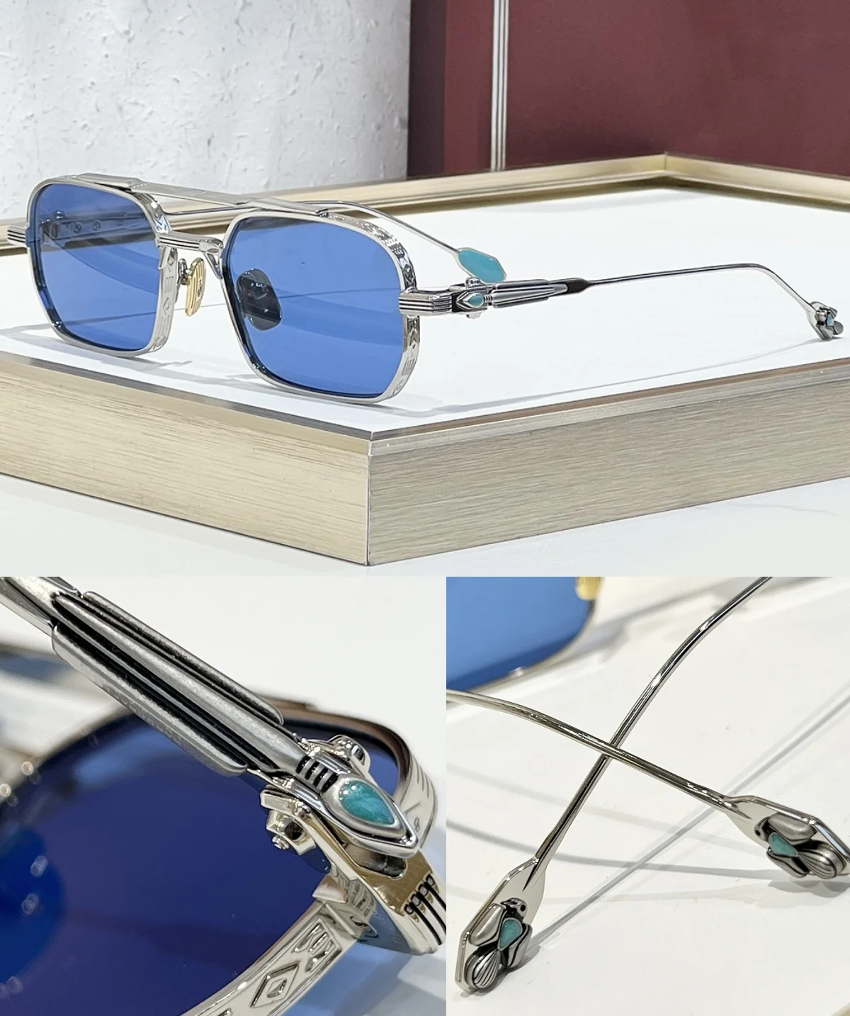  DEAVER Luxury Gemstone Series Sunglasses High Quality UV400 Classic Quiet Luxury Business Elite Style Unisex Eyewear 2025